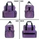 thumbnail image 5 of Bolsa organizadora de maquillaje estuche de maquillaje ahorrador de espacio diseño de doble capa para mujeres y niñas, 5 of 9