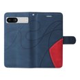 thumbnail image 2 of Wallet Case for Google Pixel 7A with Card Slots Cash Holder Magnetic Clasp Flip Folio Cover, Premium Luxury PU Leather Kickstand Soft Silicone Shockproof Protective Case,Blue, 2 of 8