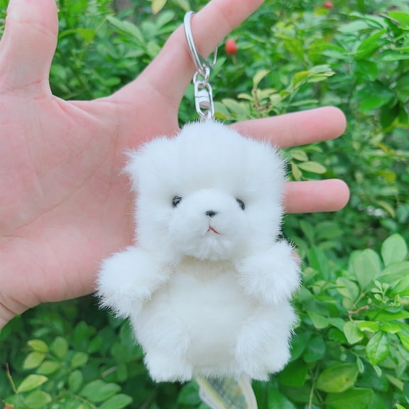 Cute Stuffed Animal Polar Bear Plush Animal Keychain, Fashion Accessory Backpack Clips, Kindergarten Gift, Handbag Pendant