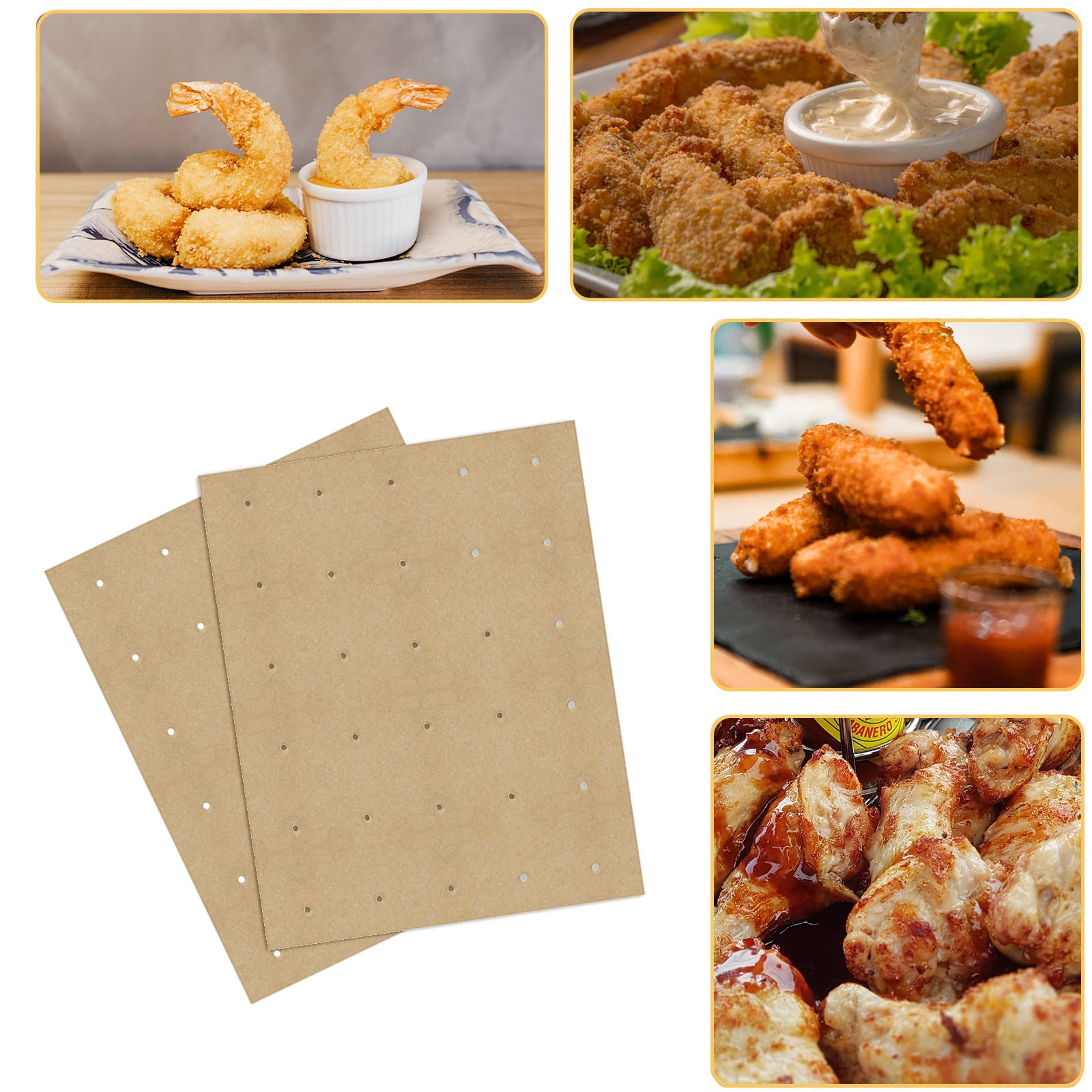 6In1 Indoor Grill 100PCS Air Fryer Parchment Paper Liners, 59 OFF