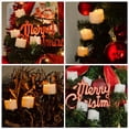 thumbnail image 2 of HEVIRGO 9Pcs/Set Tealight Flicker Candles with Clips Wave Edge Decorative Timer Function Flickering LED Candle Light for Christmas, 2 of 11