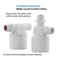 thumbnail image 1 of 1" Fully automatic water level control valve Water Tank Water Level Float Valve Water Level Controller ,Easy to Install, 1 of 14