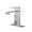 Brushed Nickel, variant on Single handle single hole waterfall spout bathroom faucet with deck plate
