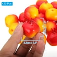thumbnail image 2 of Uxcell 20 Pcs Artificial Mini Pomegranate, Foam Lifelike Fake Fruit Model Small Pomegranate, 2 of 6