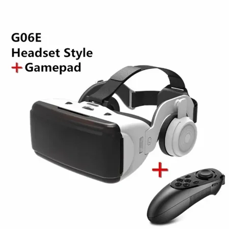 Original VR Virtual Reality 3D Glasses Box Stereo VR Cardboard Headset Helmet IOS Android SmartphoneWireless Rocker