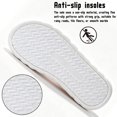 thumbnail image 5 of CHICVOMEY Slippers for Women Cozy Soft Lightweight Slip-On House Slippers Linen Cotton House Shoes with Memory Foam for Bedroom Indoor Slippers, 5 of 9
