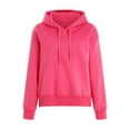 thumbnail image 6 of Xudanell Pullover Sweatshirts for Women Pullover Lightweight Sweatshirts Oversized Hoodies Long Sweatshirt Hot Pink S, 6 of 9