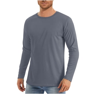 Mafoose Mens Long Sleeve Core Blend Cotton/Polyester T-Shirt White