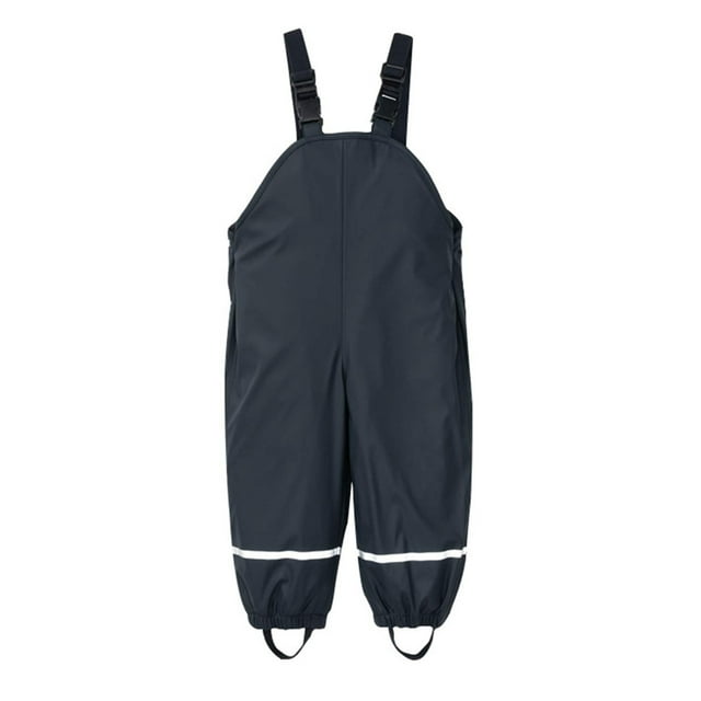 Toddler Kids Solid Rain Dungarees Windproof Waterproof Mud Jumpsuit Clothes