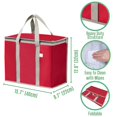 thumbnail image 2 of Bolsa Térmica VENO Paquete de 2 Bolsas Aislantes para Compras Roja (Paquete de 2), 2 of 8