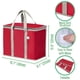 thumbnail image 2 of Bolsa Térmica VENO Paquete de 2 Bolsas Aislantes para Compras Roja (Paquete de 2), 2 of 8