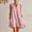 Pink women's boho mini dress a1, variant on Uscallm Women's V Neck Sleeveless Ruffle Flowly Mini Dress Solid Boho Beach Vacation Swing A-Line Casual Sundresses Clothes Travel Outfits, White 2XL
