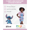 thumbnail image 2 of Disney Lilo & Stitch Little Girls T-Shirt and Bike Shorts Outfit Set Tie Dye 7-8, 2 of 5