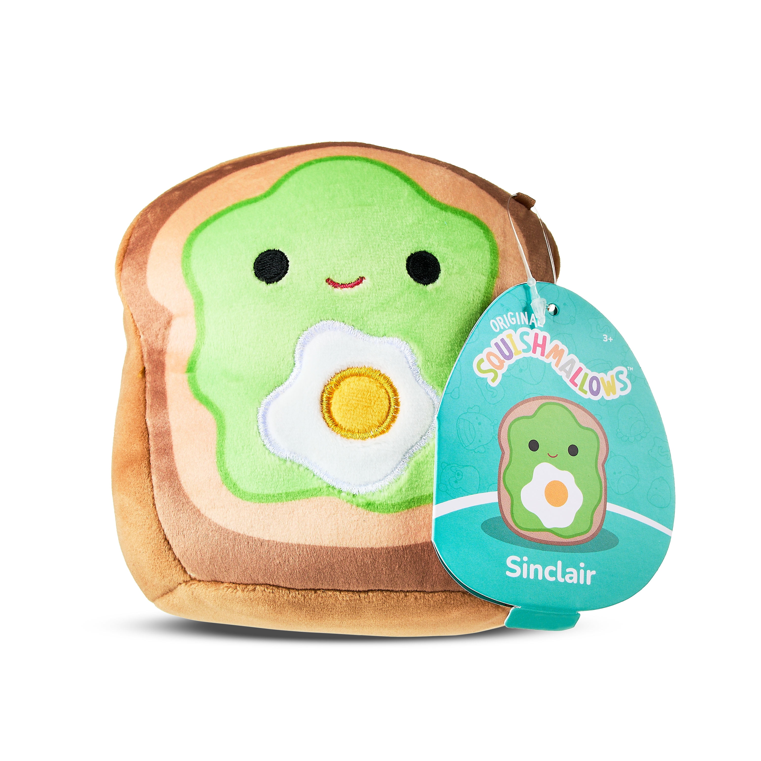 (2 pack) Squishmallows Official 5 inch Sinclair the Avocado Toast with Egg - Child's Ultra Soft Stuffed Plush Toy