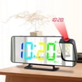 thumbnail image 3 of Reloj Despertador De Proyección, 7.4 Pulgadas De Atenuación Automática LED Reloj Despertador Digital Con Proyector, Luz RGB, Cargador USB, Snooze 12 / 24H Para Dormir, 3 of 7