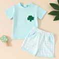 thumbnail image 2 of UAYOTSE Toddler Baby Boy Outfit Cart Hole Shirt Shorts Set Summer Vocation Clothes,Sizes 6-12 Months, 2 of 4
