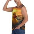 thumbnail image 2 of Disketp Cartoon Swimming Yellow Duck Sleeveless Tshirts for Men, Muscle Shirts for Men Dry Fit Tank Top-Large, 2 of 5