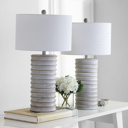 Melina Table Lamp (Set of 2) - White Wash - Safavieh