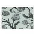 thumbnail image 1 of Artichoke Cutting Board, Faded Colored Black and White Super Foods with Stalks and Leaves Art Print, Decorative Tempered Glass Cutting and Serving Board, Small Size, Black and White, by Ambesonne, 1 of 1