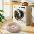 thumbnail image 3 of PAWZ Road Calming Donut Dog Bed Anti-Anxiety Plush Pillow Round Puppy Cat Bed 30" for Pets Up to 45lbs,Beige, 3 of 12