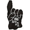 PMU Football Balloons "We are #1!" 10 Inches Pre-Inflated with Stick (Black) Pkg/24
