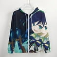 thumbnail image 4 of Genshin Impact Zip Up Hoodies Unisex Realistic 3D Print Sweatshirt Long Sleeve Hooded Jacket Coat M, 4 of 8