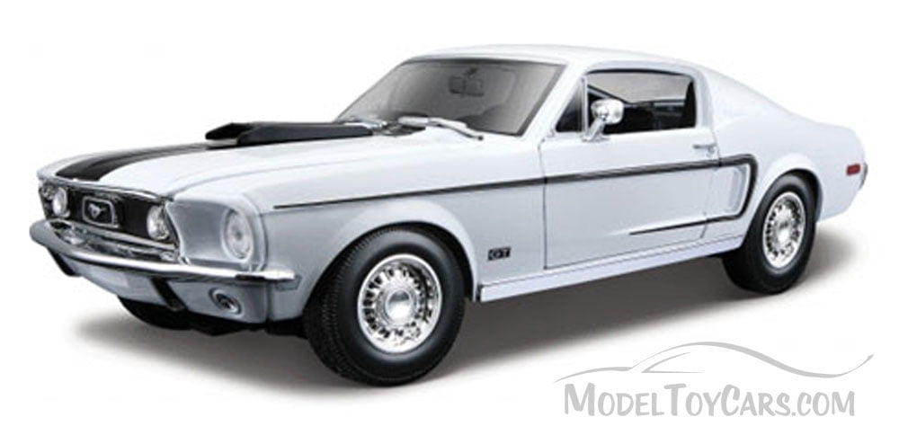 1968 Ford Mustang GT Cobra, White - Maisto 31167 - 1/18