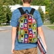 thumbnail image 4 of Easygdp Colorful Bulldog Mochila Ligera de 15 Pulgadas para Estudiantes, Mochila Cómoda para la Escuela y Viajes, Correas Ajustables, 4 of 6
