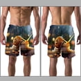 thumbnail image 3 of luoweisi Men's Beach Shorts Quick Dry Swim Trunks with Mesh Lining Snails L, 3 of 5