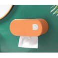 thumbnail image 1 of Wall-mounted Smiling Face Tissue Box For Home Living Room Creatives Punch-free Kitchen Toilet Storage Box Paper Box Deals Of The Day Clearance, 1 of 5