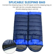 0 Degree Wearable Sleeping Bag for Adults Compact Lightweight Cold Weather Mummy Sleeping Bags for 2-3 Season Camping Backpacking, Fits 5°F ~ 50°F, 4.3lbs More Warmer