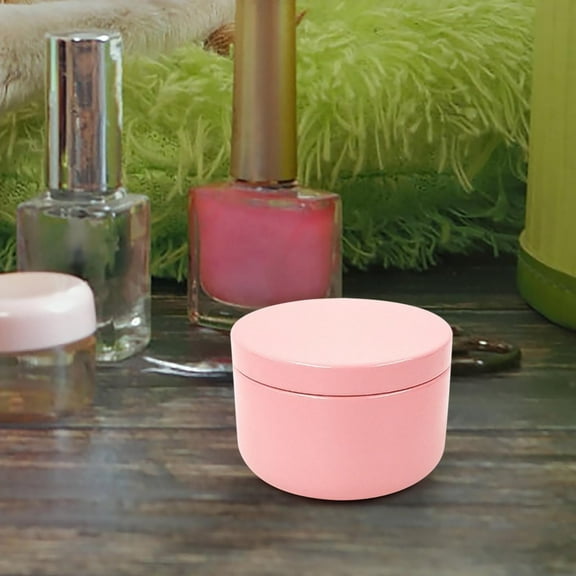 50ml Aluminum Screw Jars - Pink Cosmetic Cream Cans for DIY Lip Balm, Travel Organizer, Candle Making Supplies, Reusable Skincare Containers