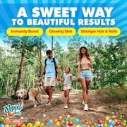 Dippin Dots Collagen + Vitamin C Pectin Gummies for Immune Support, Hair, Skin, and Nails, Strawberry Sunset Creme Flavor, 60 Count