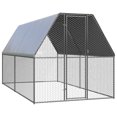 thumbnail image 1 of vidaXL Chicken Cage 2x4x2 m Galvanised Steel, 1 of 4