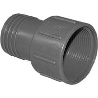 Boshart Pipe Adapter 0279216 - 1.5 in. FPT Polyethylene Adapter, Gray