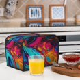 thumbnail image 6 of Yiaed Colorful Abstract Swirls Print Two Slice Bread Machine Cover, Universal Size Kitchen Appliance Cover for Bread Machine,Bread Machine Cover, 6 of 7