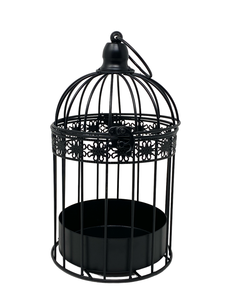 Decorative Bird Cage Black Metal Round Candle Holder Party Wedding
