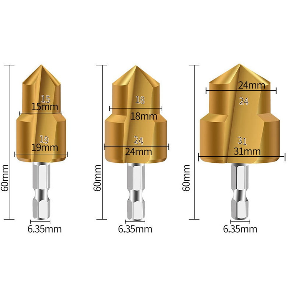 PPR Riser Step Drill Bit Set for PVC Pipe Thread Making Tools