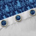 thumbnail image 4 of Feelyou Blue Boho Damask Curtains Pack of 2 (42x84 Each), Gothic Cat Curtains Blackout, 4 of 6