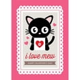 thumbnail image 3 of CafePress - I Love Mew Valentine Greeting Cards - Greeting Card, Blank Inside Glossy, 3 of 3