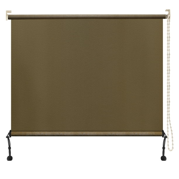 Shade&Beyond Outdoor Patio Blinds Roll Up Shade Fabric (8'W X 6'L