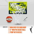 thumbnail image 2 of Franklin Sports WNBA Dallas Wings Over the Door Basketball Hoop - Kids Indoor Basketball Hoop with Mini Ball - WNBA Fan Shop Mini Hoop for Bedroom + Office, 2 of 16
