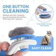 thumbnail image 4 of Cat Brush with Release Button - Effective Hair Removal Tool for Indoor Pets with Long or Short Hair, Say Goodbye to Loose Fur and Tangles, 4 of 7