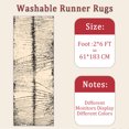 thumbnail image 6 of 2x6 FT Kitchen Runner Rugs Non Skid Washable, Faux Wool Rug Runners for Hallways Bathroom Carpet Runner, Soft Indoor Modern Floor Rug for Entryway Laundry Room, 6 of 11