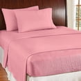 thumbnail image 2 of Collections Etc Bed Tite Soft Microfiber Sheet Set - Includes Flat Sheet, Fitted Sheet, and 2 Pillow Cases, Rose, Queen, 2 of 8