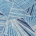 thumbnail image 5 of 8' X 10' Blue And Teal Blue Geometric Washable Indoor Outdoor Area Rug, 5 of 5