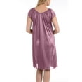 thumbnail image 4 of Ezi Satin Nightgowns for Women - Soft & Breathable Knee-Length Night Gowns - Adult Womens Nightgown M - Plus Size,L,Light Pink, 4 of 9