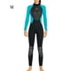 thumbnail image 3 of Yuarrent Traje de buceo Neopreno Nylon Traje de baño de manga larga Borde de cuero Clásico Cuello Traje de neopreno de Deportes acuáticos Mujer Verde METRO, 3 of 6