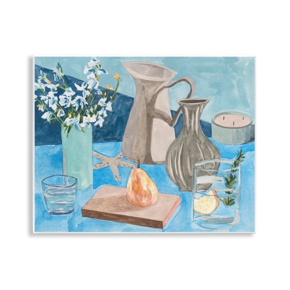 Stupell Industries Coastal Still Life with Vases Wall Plaque Art, 14 x 11, by Melissa Wang