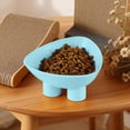 thumbnail image 7 of Cat Bowl Anti-Vomiting Tilted Elevated Cat Food Bowl Whisker Friendly Slanted Feeding Bowls with Shallow & Tall Design Blue, 7 of 7